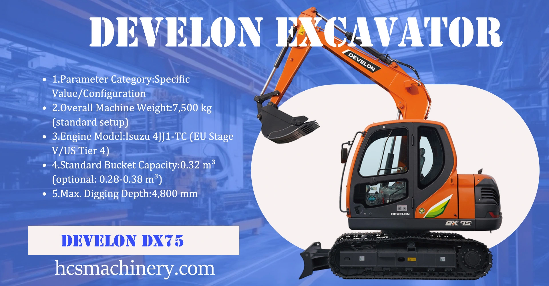 develon dx75 develon dx75