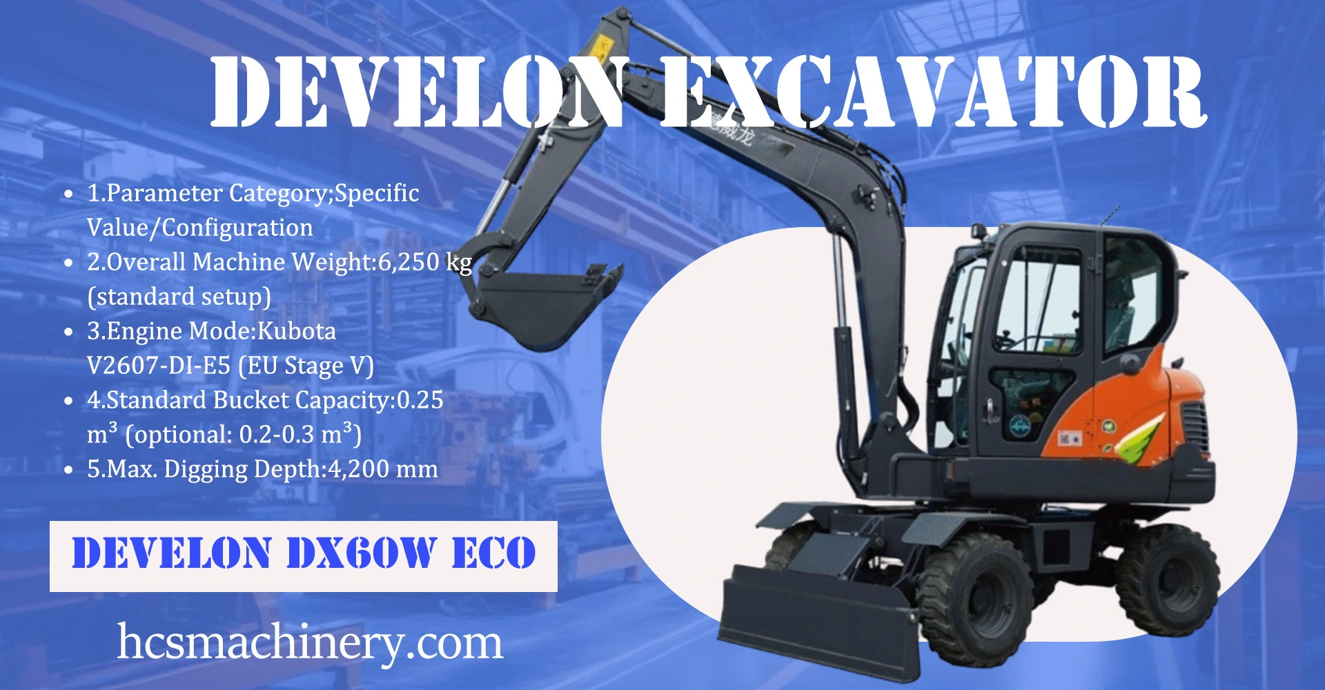 Develon DX60W ECO
