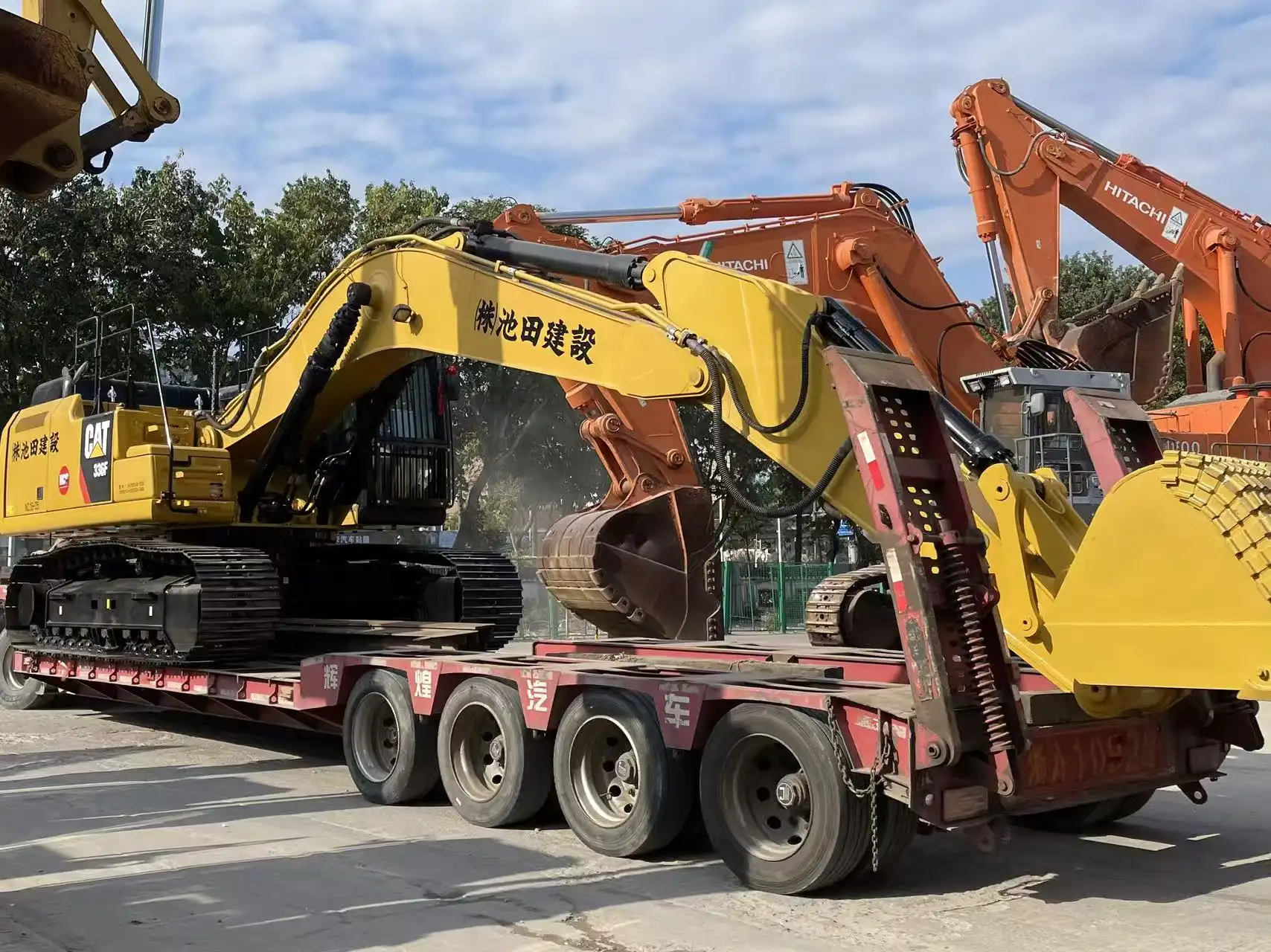 Domestically Ordered CAT 336F Excavator Loaded and Shipped